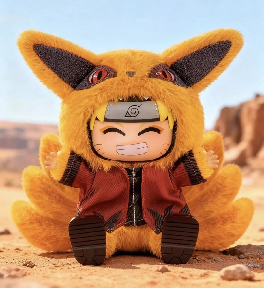 Naruto Vinyl Face Mini Plush Cute Beasts Blind Box 15 cm - 1 Unidade Aleatória